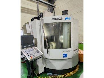 Vista frontal de la máquina MIKRON XSM 400 U